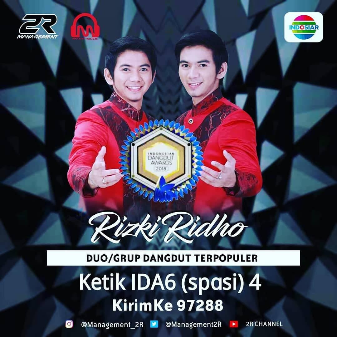 RIZKIRIDHO Di Ajang Indonesia Dangdut Award Sebagai Nominasi Duo Grup Dangdut Terpopuler